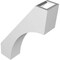 Ekena Millwork 3-in. W x 10-in. D x 14-in. H Westlake Architectural Grade PVC Knee Brace BRCP03X10X14WTL - alternate 5